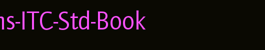 Quay-Sans-ITC-Std-Book_英文字体