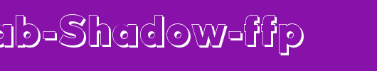 Quebab-Shadow-ffp_英文字体