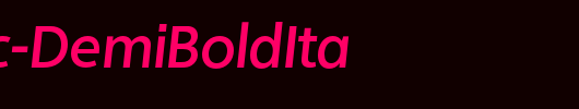 Quebec-DemiBoldIta_英文字体