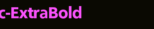 Quebec-ExtraBold_英文字体