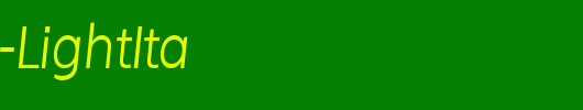 Quebec-LightIta_英文字体
