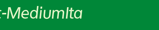 Quebec-MediumIta_英文字体