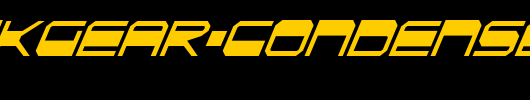 QuickGear-Condensed-Italic_英文字体