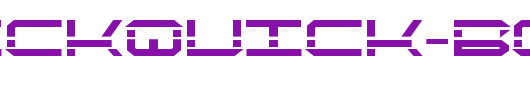 QuickQuick-Bold_英文字体