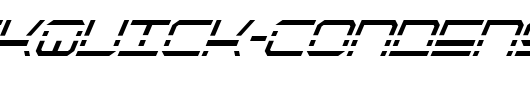 QuickQuick-Condensed-Italic_英文字体