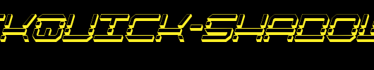 QuickQuick-Shadow-ItalCondensed_英文字体