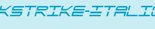 QuickStrike-Italic-Condensed_英文字体
