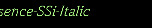 Quintessence-SSi-Italic_英文字体