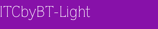 QuorumITCbyBT-Light_英文字体