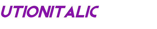 REVOLUTIONItalic_英文字体