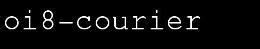 ROL-KOI8-Courier.ttf 好看的英文字体
