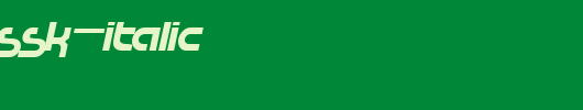 RaceTracSSK-Italic.ttf 好看的英文字体