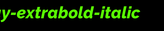 Raleway-ExtraBold-Italic.ttf 好看的英文字体