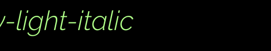 Raleway-Light-Italic.ttf 好看的英文字体