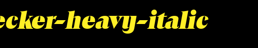 RalphBecker-Heavy-Italic.ttf 好看的英文字体