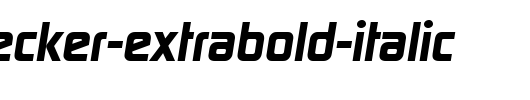 RandyBecker-ExtraBold-Italic.ttf 好看的英文字体