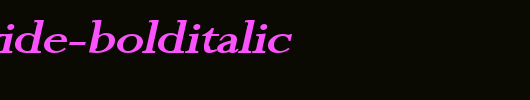 Rapid-Wide-BoldItalic.ttf 好看的英文字体