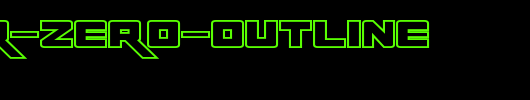 Rapier-Zero-Outline.ttf 好看的英文字体