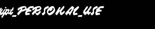 RaspberryScript_PERSONAL_USE_英文字体