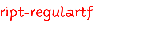 Rattlescript-RegularTf.ttf 好看的英文字体
