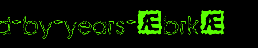 Ravaged-By-Years-(BRK).ttf 好看的英文字体