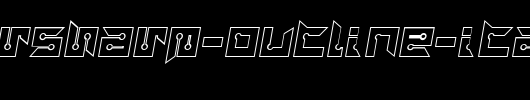 RayzorSharp-Outline-Italic.ttf 好看的英文字体