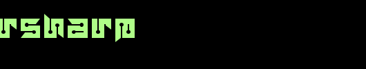 RayzorSharp.ttf 好看的英文字体