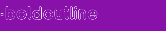 ReSiple-BoldOutline.ttf 好看的英文字体