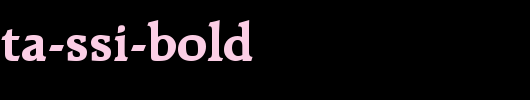 Recognita-SSi-Bold.ttf 好看的英文字体