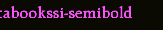 RecognitaBookSSi-SemiBold.ttf 好看的英文字体