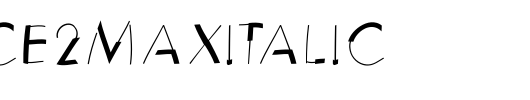 Reduce2MaxItalic.ttf 好看的英文字体