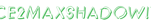 Reduce2MaxShadowItalic.ttf 好看的英文字体