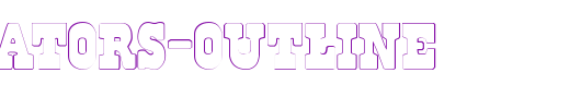 Regulators-Outline.ttf 好看的英文字体