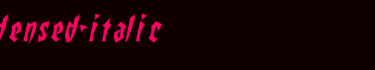 RemusCondensed-Italic.ttf 好看的英文字体