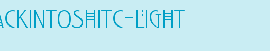 RennieMackintoshITC-Light.ttf 好看的英文字体