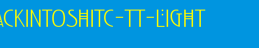 RennieMackintoshITC-TT-Light.ttf 好看的英文字体