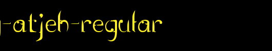 Rentjong-Atjeh-Regular.ttf 好看的英文字体