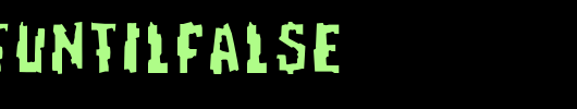 RepeatUntilFalse.ttf 好看的英文字体