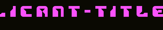 Replicant-Title.ttf 好看的英文字体