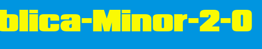 Republica-Minor-2-0_英文字体