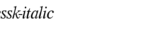 ResourceSSK-Italic.ttf 好看的英文字体