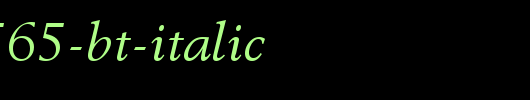 Revival565-BT-Italic.ttf 好看的英文字体