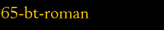 Revival565-BT-Roman.ttf 好看的英文字体