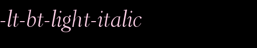 Revivl555-Lt-BT-Light-Italic.ttf 好看的英文字体