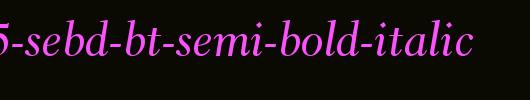 Revivl555-SeBd-BT-Semi-Bold-Italic.ttf 好看的英文字体