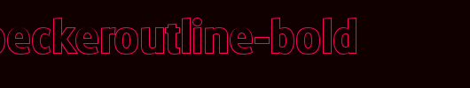 RichardBeckerOutline-Bold.ttf 好看的英文字体