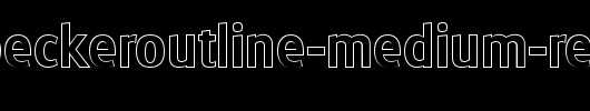 RichardBeckerOutline-Medium-Regular.ttf 好看的英文字体
