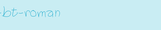Richfont-BT-Roman.ttf 好看的英文字体
