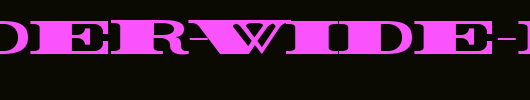 Rider-Wide-Expanded-ExtraBlack.ttf 好看的英文字体