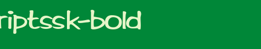 RifrafScriptSSK-Bold.ttf 好看的英文字体